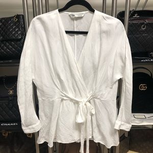 Zara wrap top